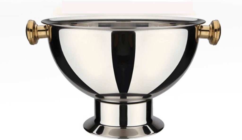 Stainless Steel Fashion Tall Champagne Bucket Cooler with Handle with Out Lid Ice