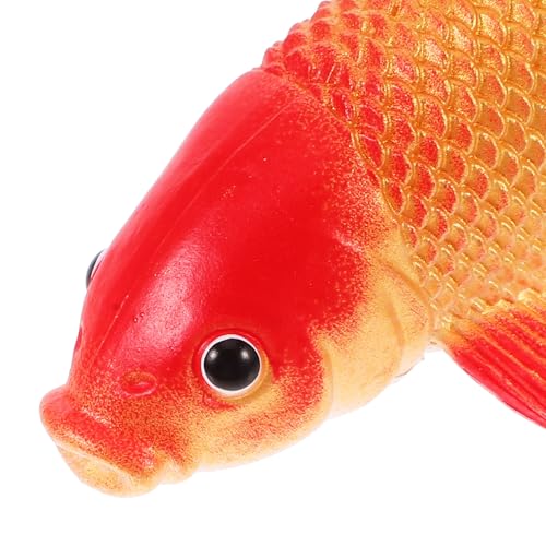 TOYANDONA Künstlicher Koi Fisch Schwimmende Aquariendekorationen Realistische Fisch-Stütze Goldfisch Figuren Fischtankzubehör Miniatur Dekor Für Aquarium Haus- Und Gartendekoration 2 Stück