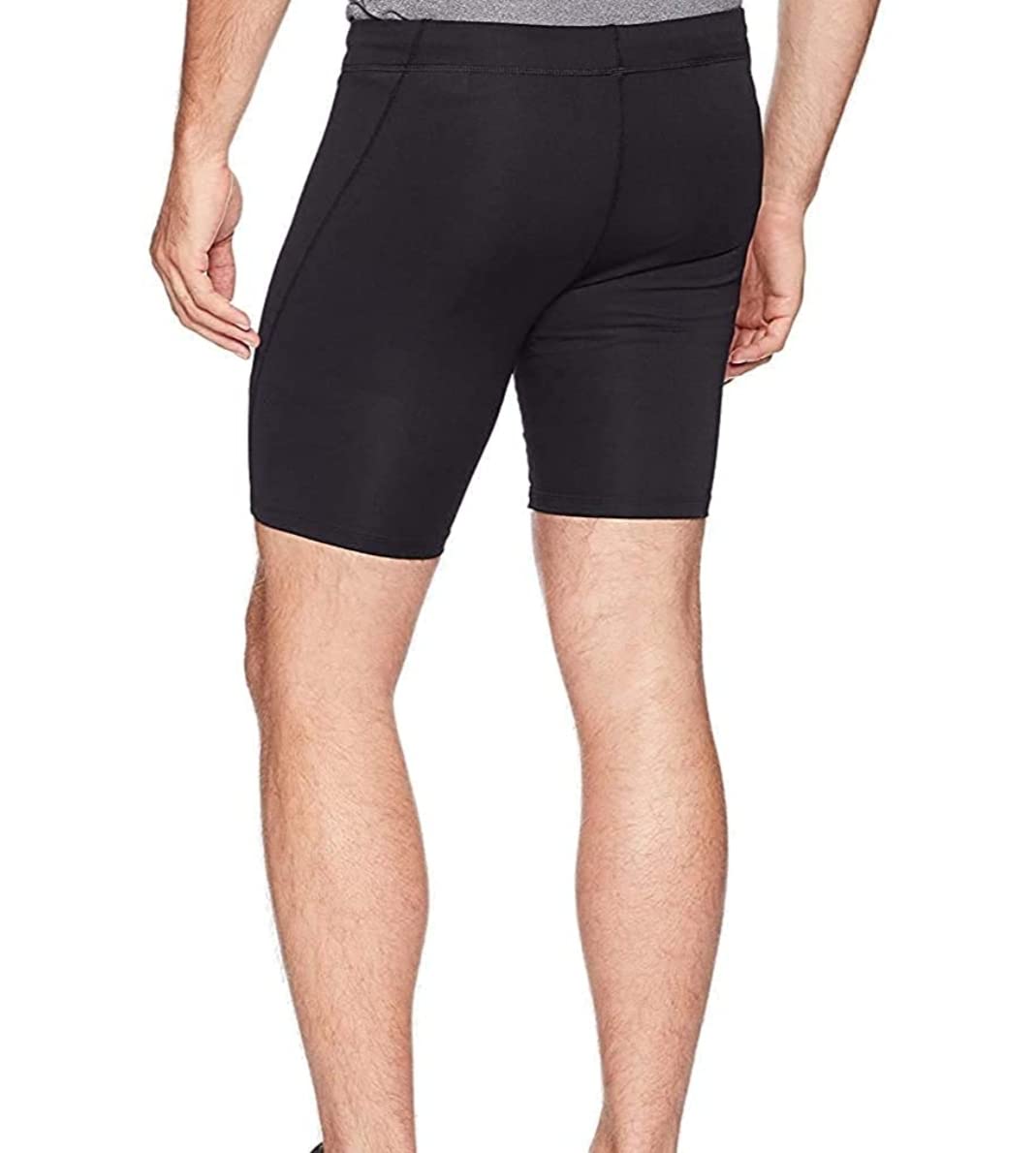 SAMEER SALESShorts for Men Gym Sports Best Tights Skins Short Half for Running Swimming Yoga Cricket Football Athlete Wear Nylon Black