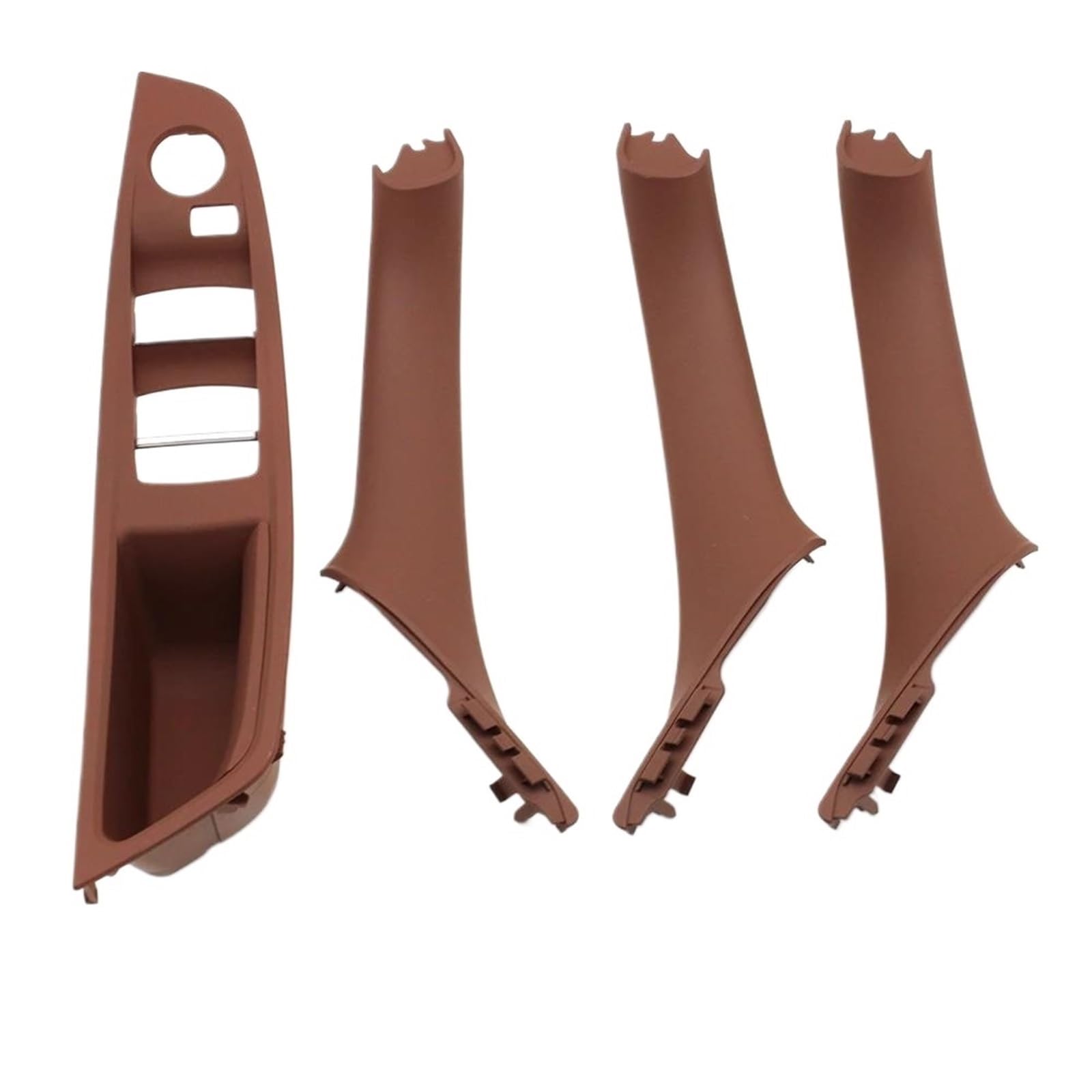 JYUTDW Left and Right Interior Door Handle Car Interior Door Pull Handle Trim Accessories for BMW for 5 Series F10 F11 520i 523i 525i 528i 530i 51417225867 51417225865(LHD Redbrown)