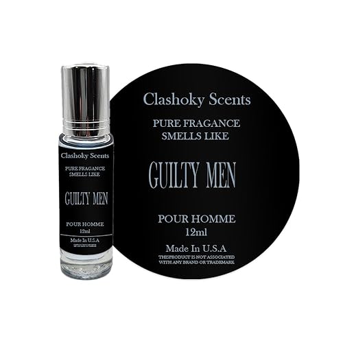 Aceites de perfume de fragancia Guilty Men Colonia Roll On Body Oil para hombres (0.4 fl oz) (paquete de 1)