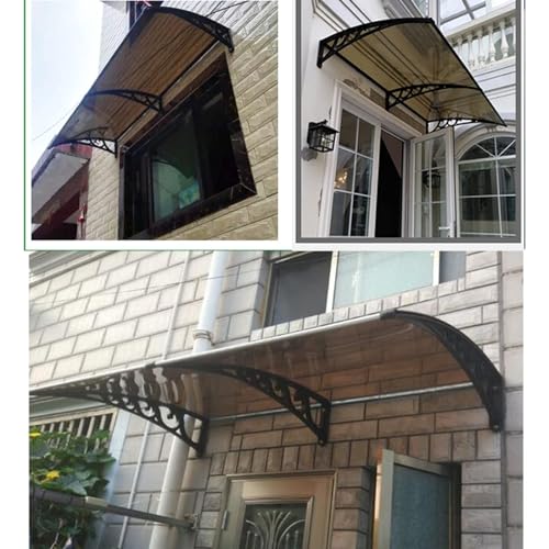 Auvent de porte extérieur imperméable 60x80cm contre la pluie - 4