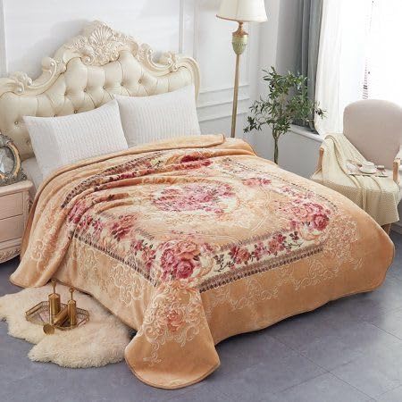 Image of Super Cloudy Luxury Double Bed Blanket for Marriage and Gift Purpose with Bag Packing(Pack of 1) (Multi A2)