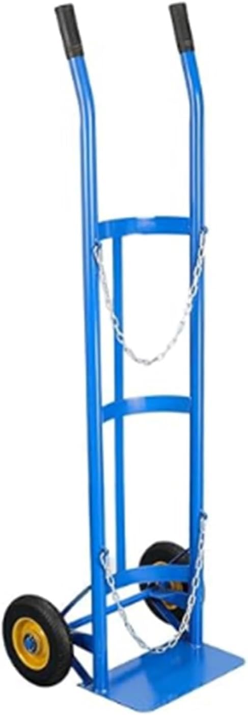 Cylinder Tank Holder Heavy Duty Steel Oxygen Cylinder Cart Trolley, 40/50 L Universal Gas Bottle Fixing Bracket for Transportation, Long-Lasting Coated Finish Oxygen Tank Cart