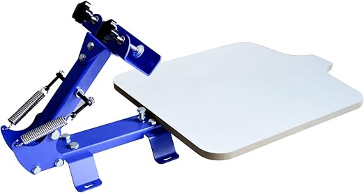 Tianiuseen Screen Printing Table Press Kit Machine Silk Screening Pressing 1 Color 1 Station 22x18 inch for T-Shirt DIY Printing Removable Pallet