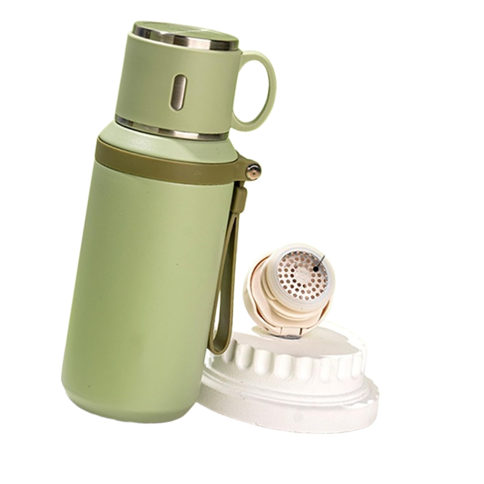 LUCKGONI Innovative Tea Infuser Tumblers With Removable Lid And Vacuum Insulation For Hot Cold Beverages in Travel