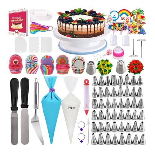 FINYQBET Conjunto Completo De Decoração De Bolos - 322 Peças, kit...