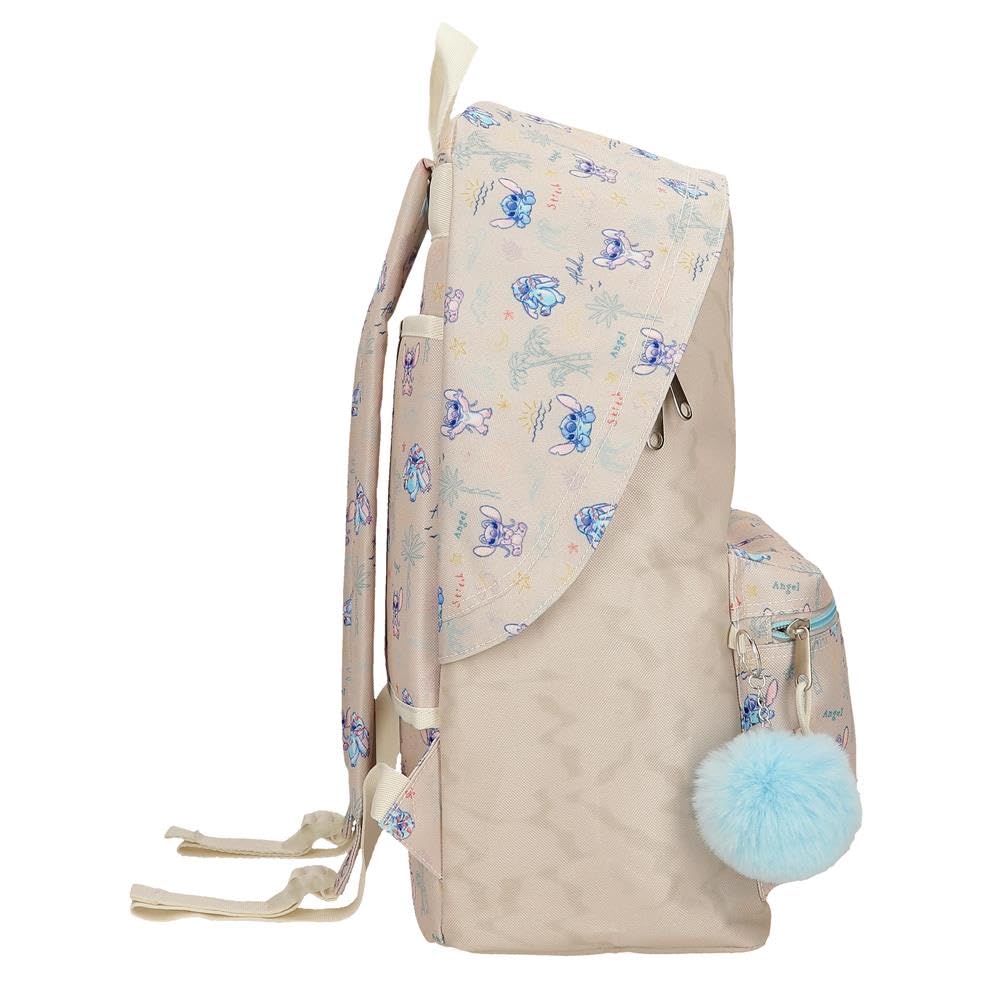 Joumma Disney Stitch Cuddle me happy Mochila, fabricada en poliéster, Tirantes anchos y ajustables que se adaptan perfectamente a la espalda. De Joumma Bags