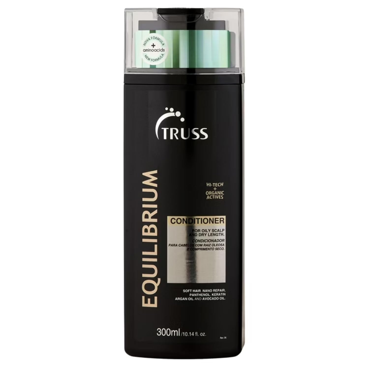 TRUSS Equilibrium Conditioner for Oily Scalp, Dry Ends, Keratin & Argan Oil, 10.14 oz