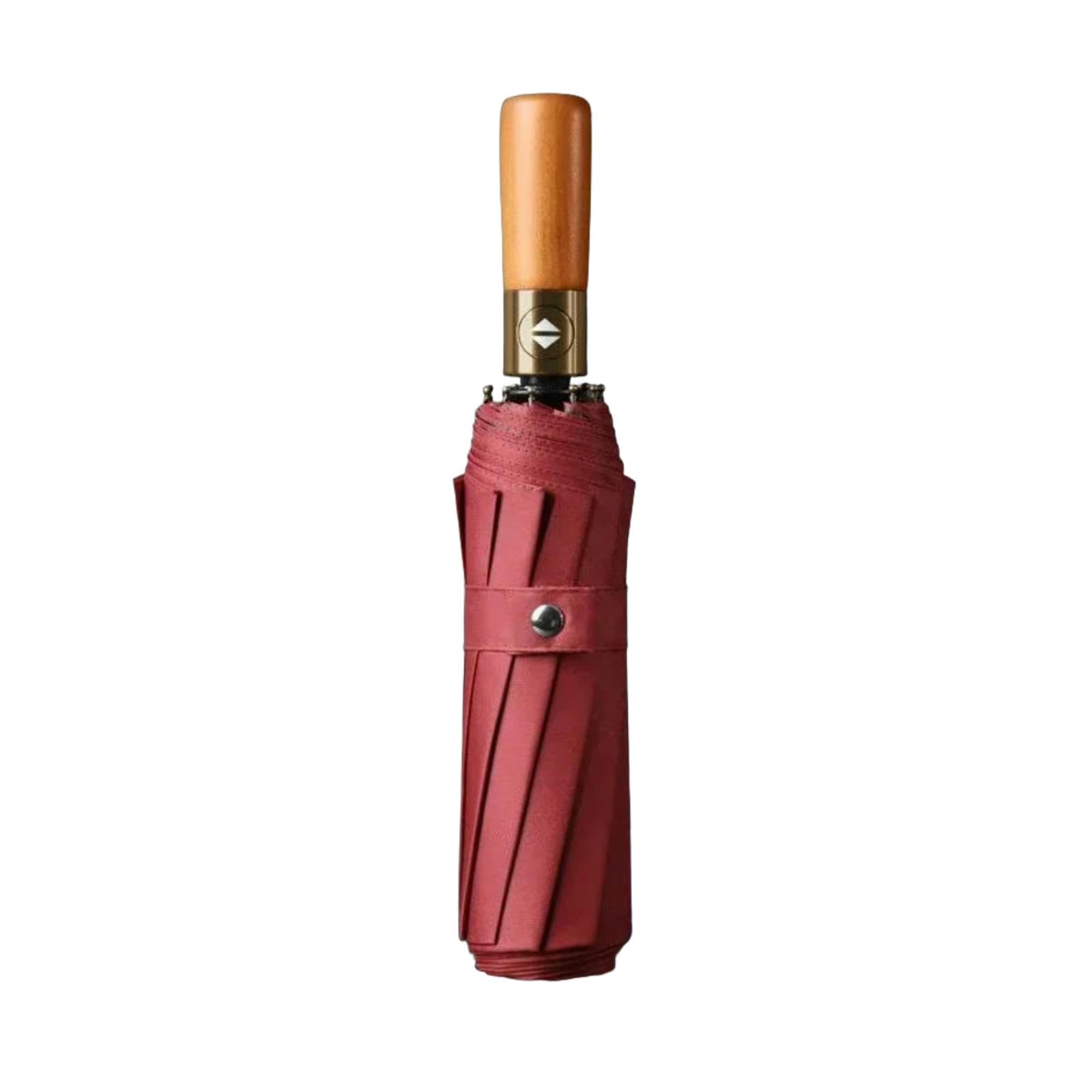 Xynm Men's Wine Red - 20 Bone Umbrellas For Rain 32-Rib Automatic Folding Umbrella Windproof Business Travel With Wooden Handle Sunshade And Protection Wo