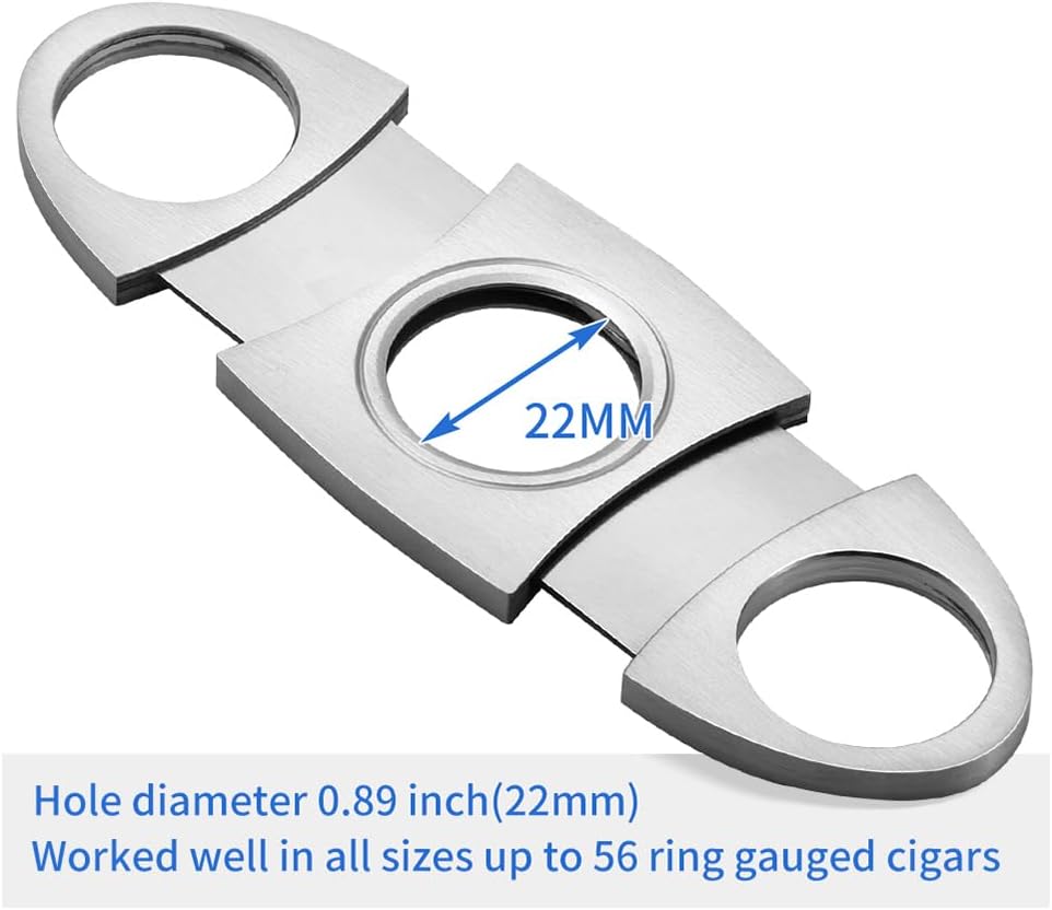 JDIME Cigar Cutter Puro New Charuto Clipper Guillotine Gift Box Accessories Scissors(D)