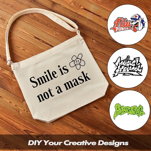 Image of Women's blank large Size Canvas Crossbody Tote Handbags Shoulder Bag Hobo Casual Tote Diy /gifts