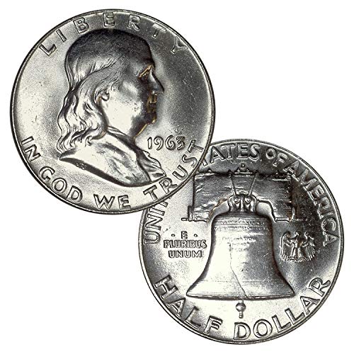 USA 1948-1963 90% Silver Franklin Half Dollar Coin