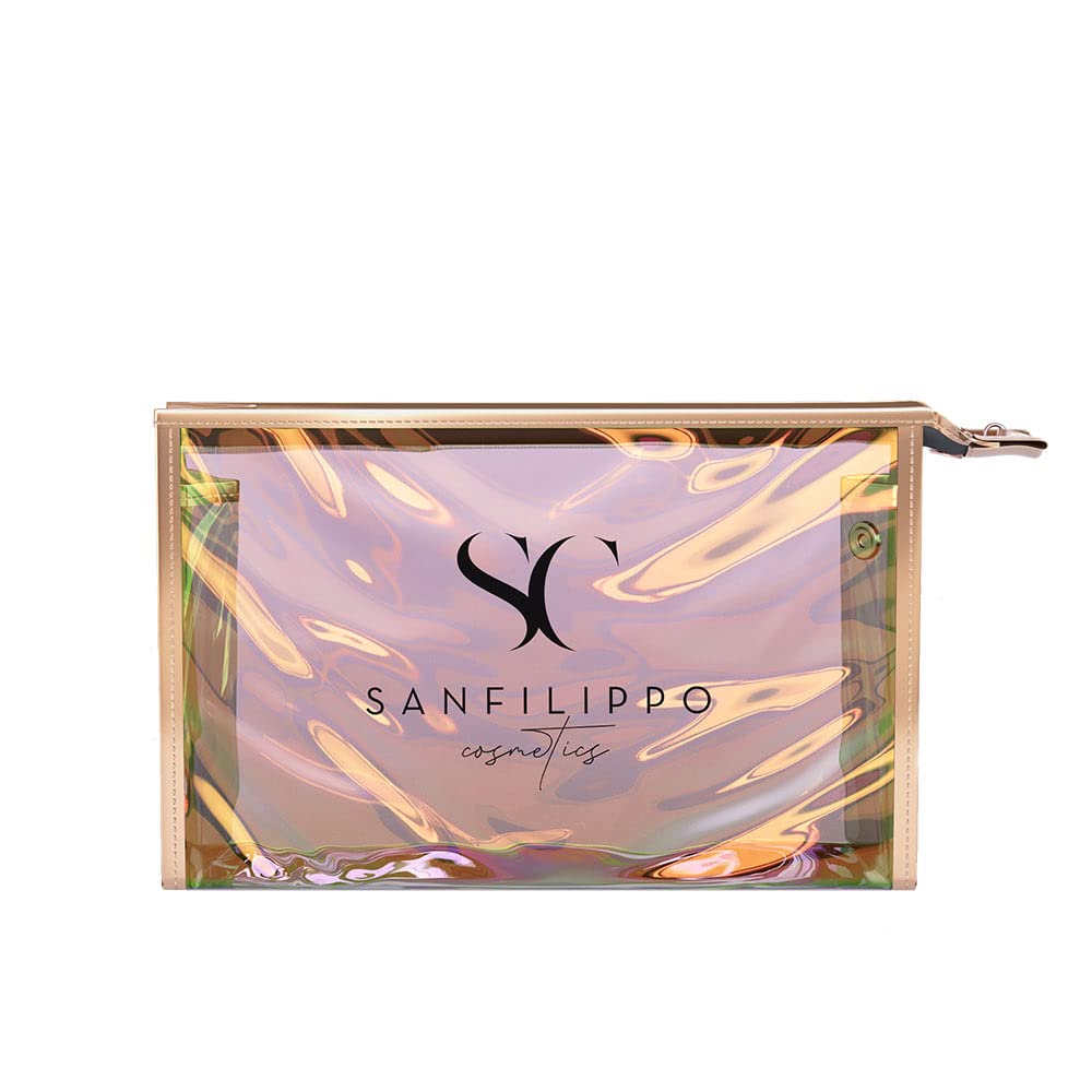 Sanfilippo Bolso cosmético Transparente, Bolsa de Viaje Maquillaje, Bolsa de cosméticos Resistente al Agua, Accesorios de artículos de tocador