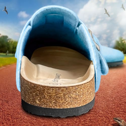 Image of BULLIANT Women Mules Clogs-Memory Foam Cushioned Cork Footbed-Fleece Lined | Unisex | Adjustable Fit | Memory Foam Cushioning | Wet-Resistant PU Shoes for Nurses & Housekeepers