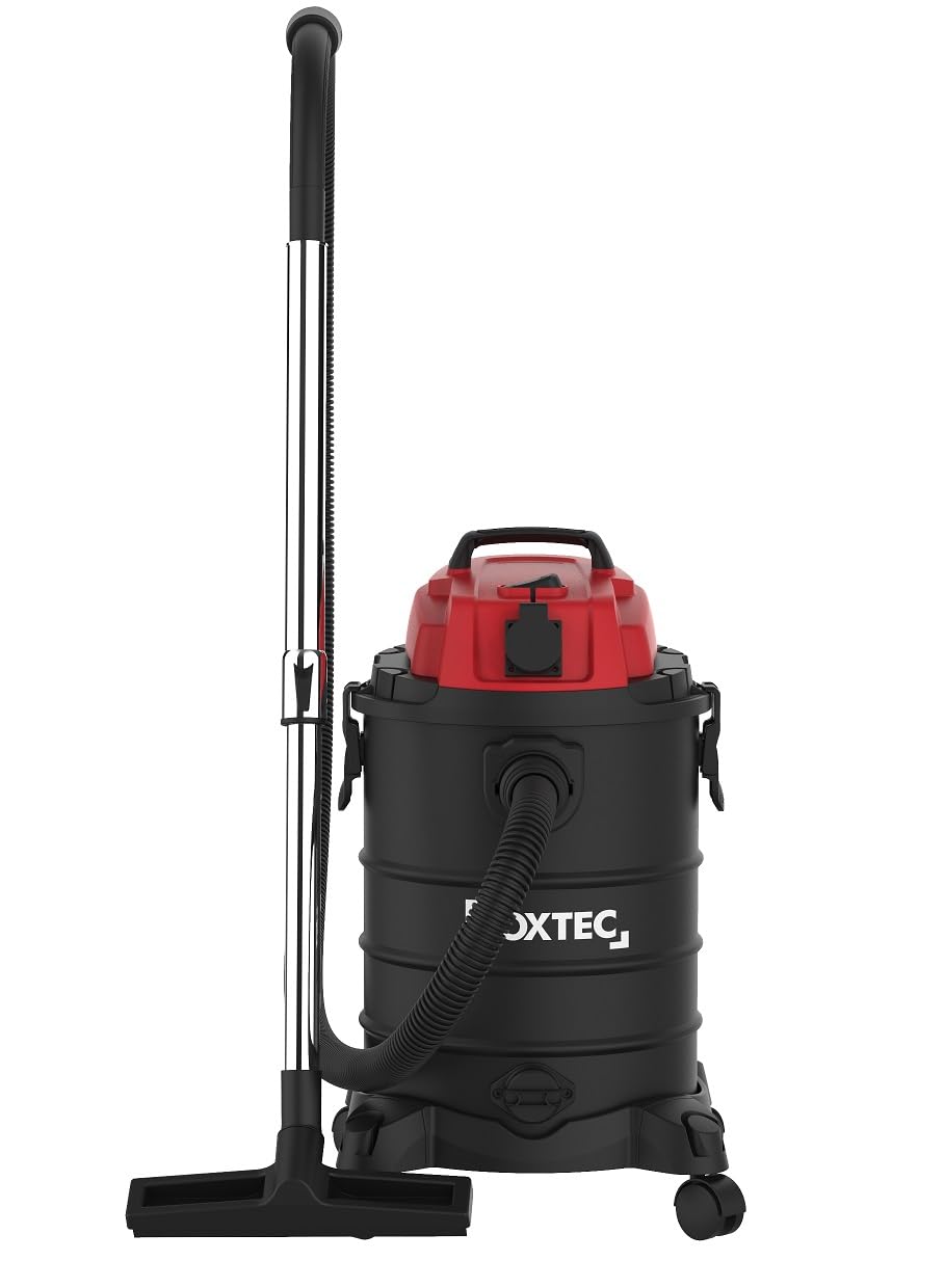 BOXTEC NTS 30 - Aspirador industrial en seco y húmedo (30 L, encendido automático, hasta 2000 W, con función de soplado, limpieza de filtro, sin bolsa)
