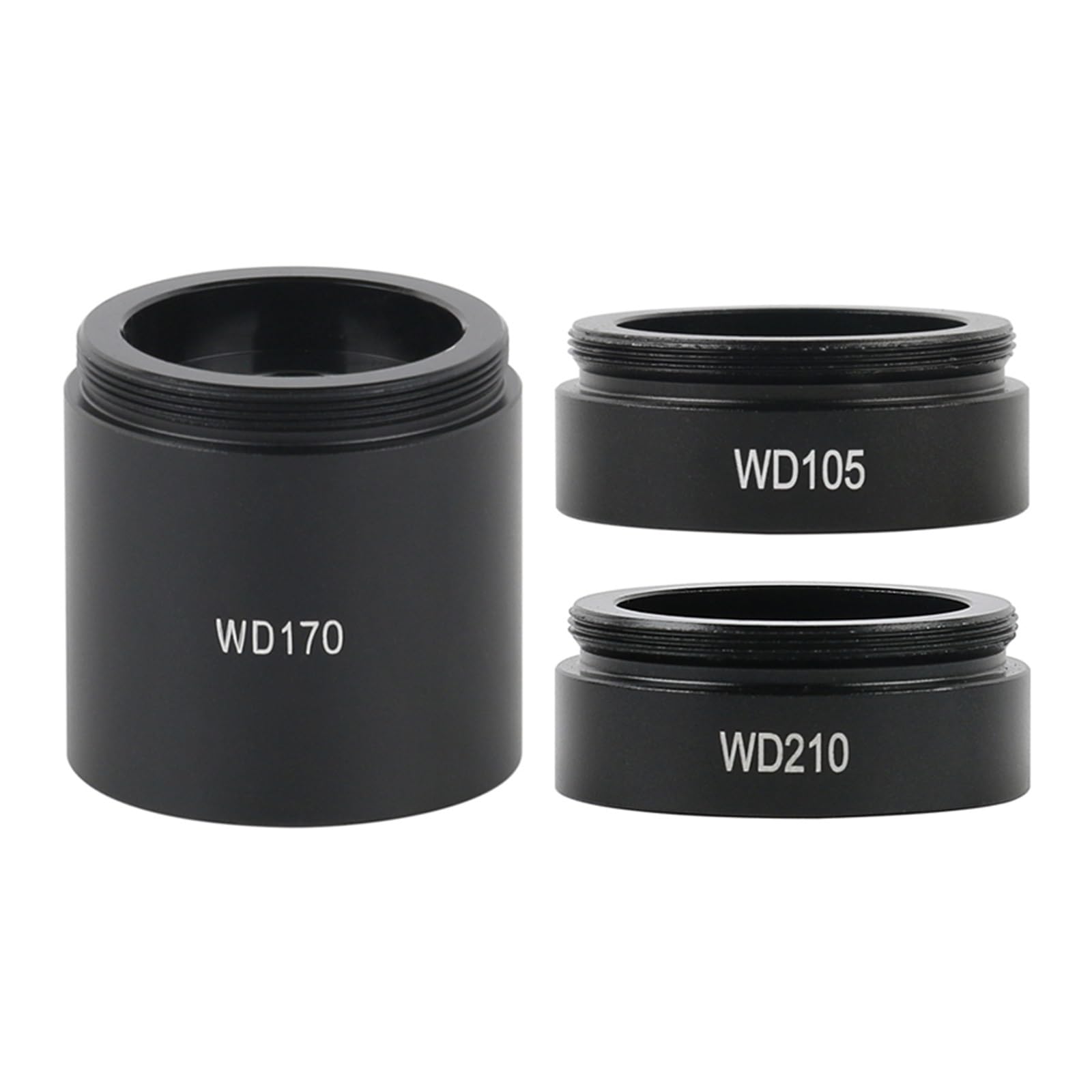 Kamera mikroskopowa, WD105 WD210 WD170 obiektyw 35mm mocowanie gwintowe pomocnicza szklana soczewka obiektywowa do mikroskopu przemysłowego kamera C obiektywu(WD210)