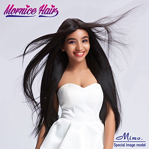 Peruvian Straight Hair, Mornice Hair 10A Virgin Human Hair Bundles Extensions 100% Unprocessed Natural Color 3Pcs (12 14 16)