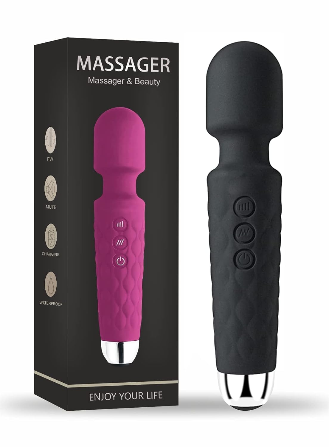 Dual Head Rechargeable Massager for Pain Relief and Relaxation – Electric Handheld Massager Stick for Back, Travel-Friendly Ergonomic Waterproof Full Body Massage Device Powerful Vibrating Muscle Relaxation, Stress Relief & Deep Tissue Therapy-image-44