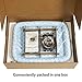MidWest Homes for Pets Blue Fashion iCrate Hundebox-Starterset, für kleine Hunde, inklusive Käfig, Haustierbett, 2 Näpfe und Sichtschutz, modisch blau, 61 cm
