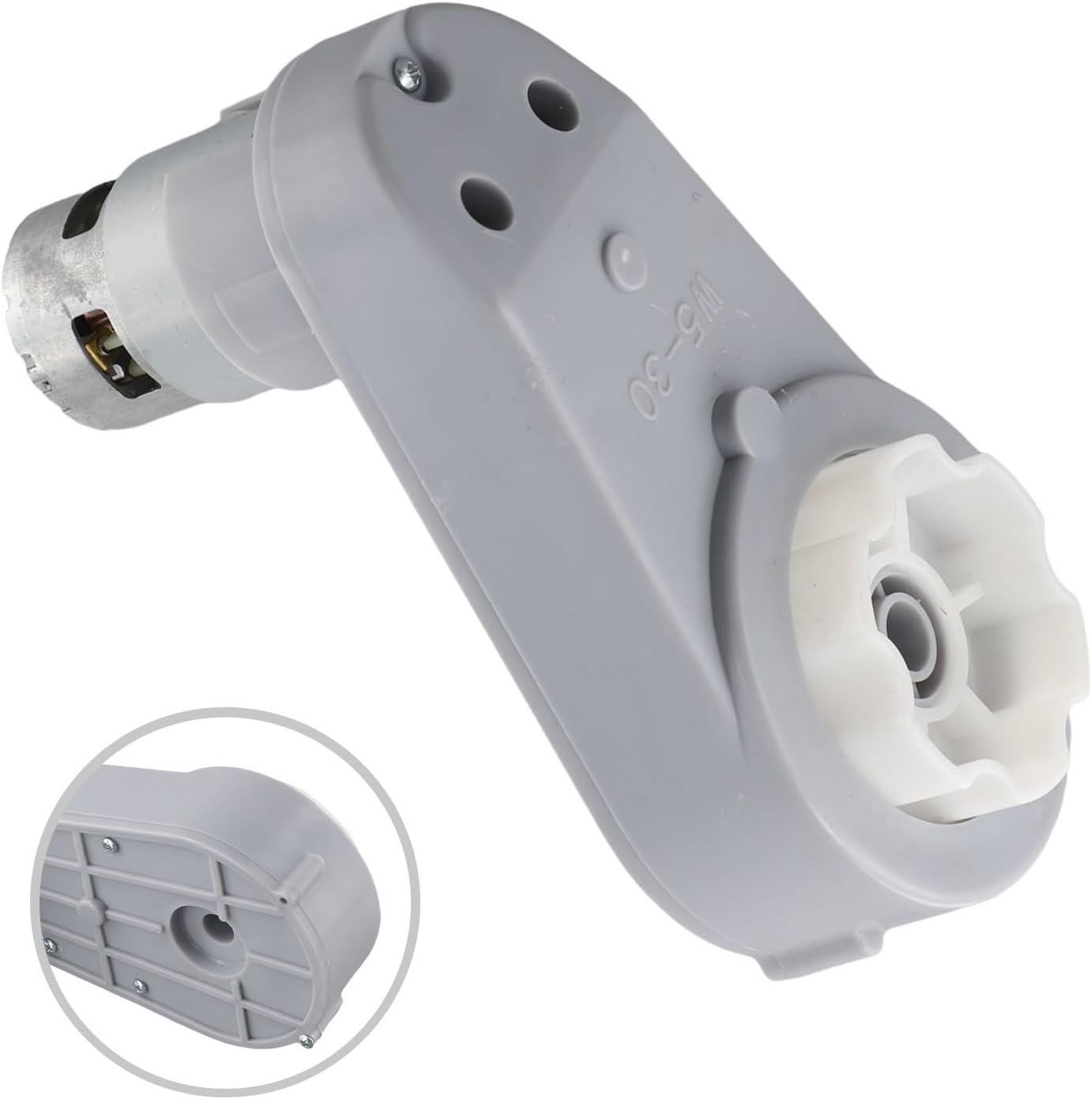 FABULETTA RS775 Electric Motor Gearbox 24V 280W High Torque Composite Housing Metal Gears 1 to 75 Ratio 20000RPM For Children's Ride-On Bike 12mm Shaft 185mm Length 6 Plum Replacement