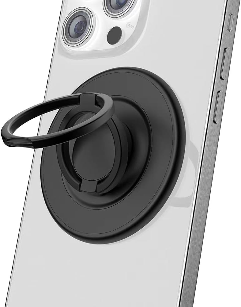 Magnetic Phone Grip Compatible with MagSafe,Magnetic Phone Ring Holder Finger Kickstand Wireless Charging Compatible,Adjustable Double Cell Phone Rings Gripper Stand for MagSafe iPhone – Black Magnetic Phone Grip Compatible with MagSafe,Magnetic Phone Ring Holder Finger Kickstand Wireless Charging Compatible,Adjustable Double Cell Phone Rings Gripper Stand for MagSafe iPhone – Black