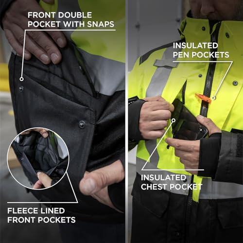 Ergodyne Hi-vis Jacket-Heat Reflective Lining 5