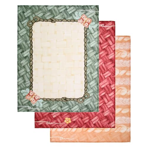 SET THUN: Il decoro unico e autentico della linea Abbracciami è perfetto per arredare una casa, esprime la bellezza e la vitalità della natura con un classico senza tempo. Gli strofinacci in cotone è il tocco di colore ideale per la tua cucina