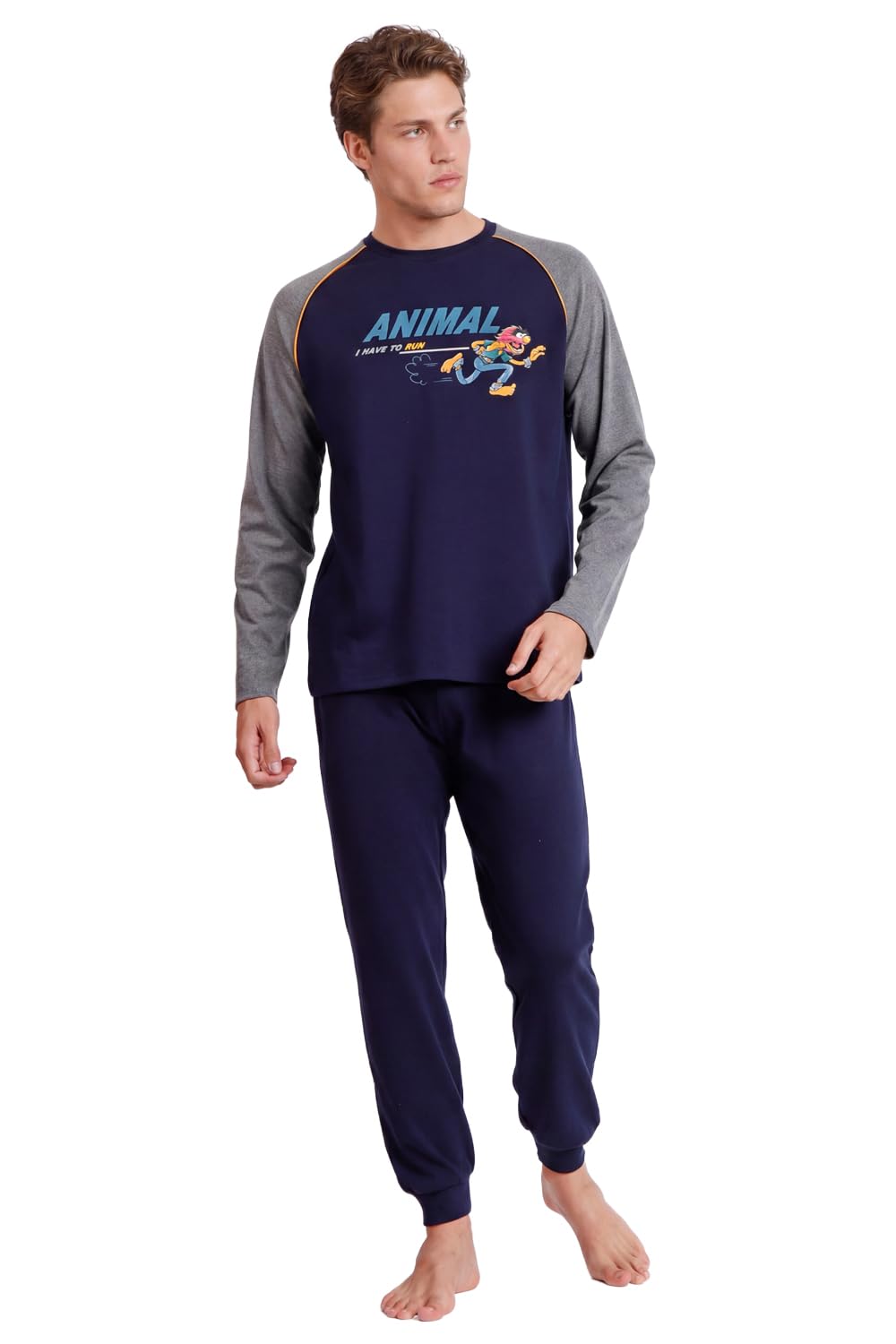 Disney Pijama Manga Larga Animal i Have to Run para Hombre