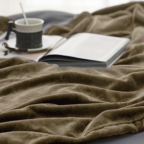 Image of Bedsure GentleSoft Fleece Blankets King Size Camel - Bed Blanket Soft Lightweight Plush Cozy Fuzzy Luxury Microfiber, 108x90 inches