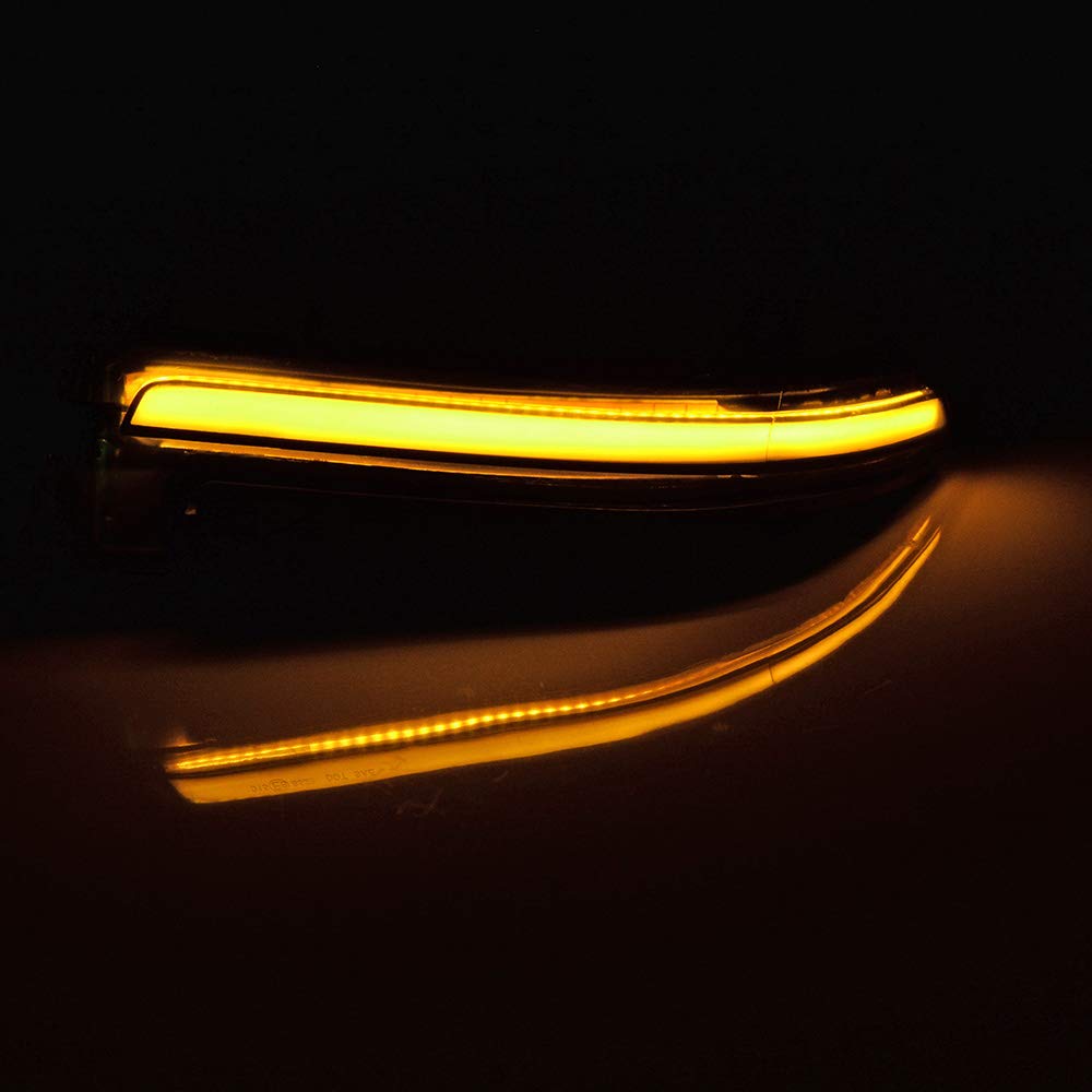 Astra Depot Smoked Lens Dynamic Sequential Blink LED Side Mirror Turn Signal Light Strip Assembly Compatible with BMW 1 2 3 4 Series i3 X1 E84 F20 F21 F22 F30 F32 F33 F36