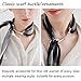 Qvunwlin Horsebit Scarf Ring Belt Buckle, Vacuum Plating Stainless Steel Equestrian Eggbutt Neck Belt Scarf Accessory for Women (Sliver+Gold)