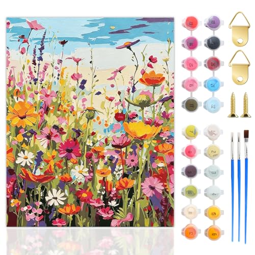 SUBRINGE Pintar por Numeros Adultos, Kit de Pintura al óleo con Números para Adultos, con Pinceles y Pinturas Acrílicas, 40 x 50 cm, para Del Hogar Decoración