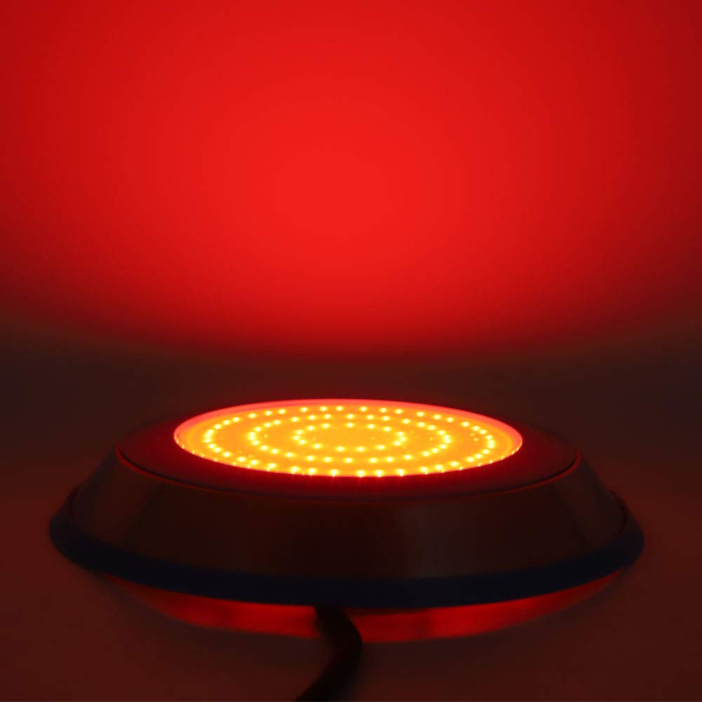 Luce Subacquea a LED AC12V, faretto per Fontana per Piscina in Acciaio Inossidabile RGB IP68 con Telecomando, Opzione di Alimentazione 18W/35W per Piscine, fontane e acquari (18 W)