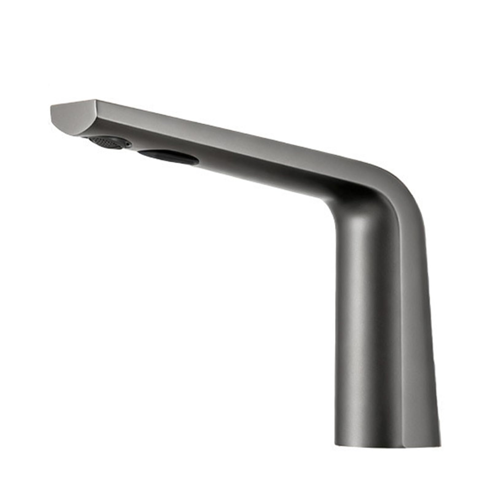ZYCHSJXA Touchless Bathroom Tap Automatic Infrared Sensor Faucet Hot and Cold Water Mixer Basin Tap,Gun Gray