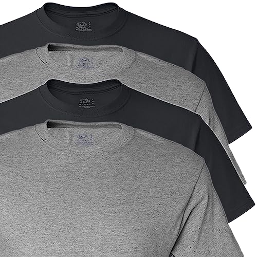 4pk Black/Grey Crew shirts - 3XL2