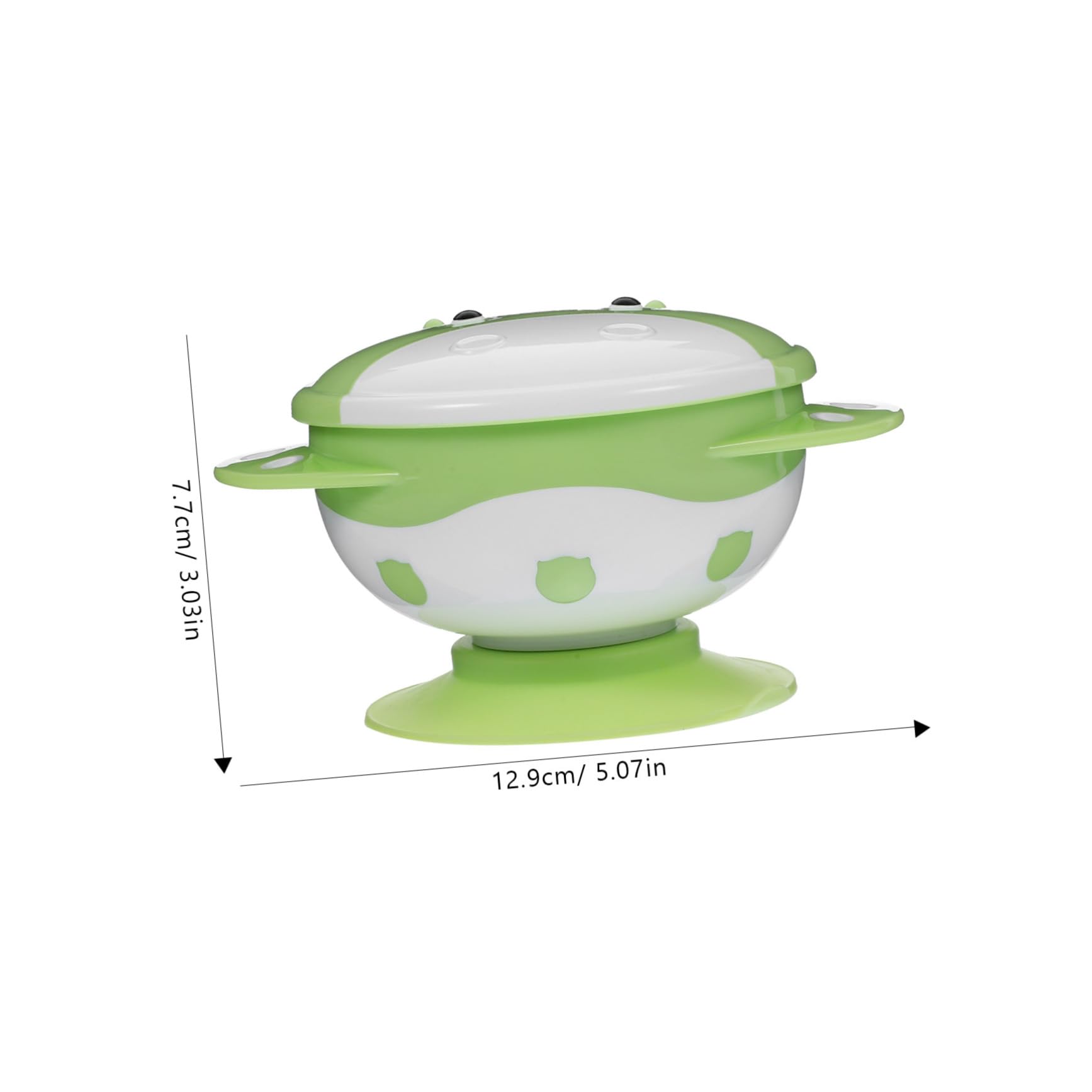 Milisten Suction Cup Bowl for Boys and Girls Animal Pattern Strong Grip Microwave Boil Safe Dishwasher Friendly Baby Feeding