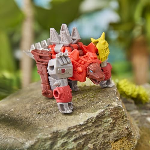 Transformers CYBERWORLD Dinobot Snarl Cyber Changers 4-Inch Action Figure, Quick Change to Dino Mode, Robot Toys for Boys and Girls 6 and Up - image 8