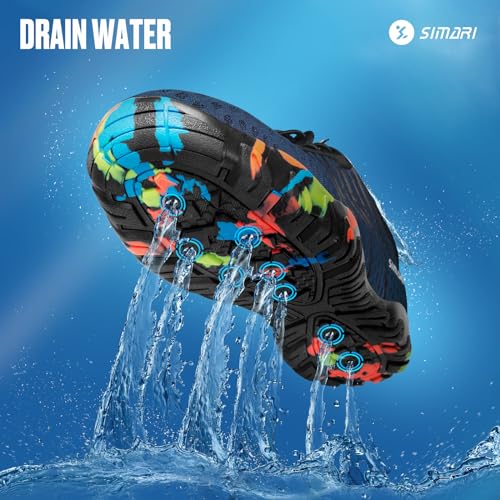 Image of SIMARI Water Shoes for Women Men - Barefoot Quick-Dry Aqua Socks | Lightweight Swim Shoes for Surfing, Swimming, Beach Sports, Kayaking, Diving | Non-Slip Design