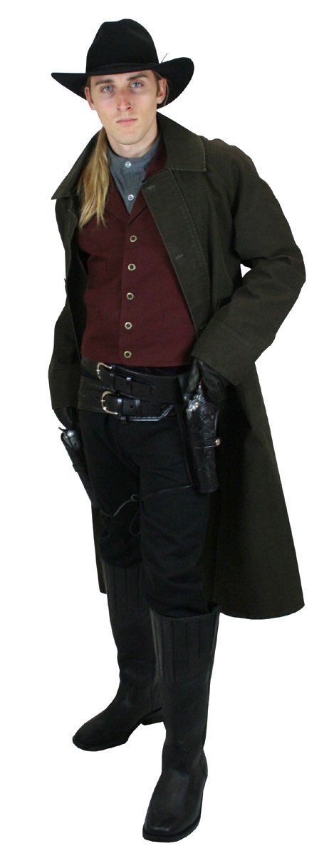 Historical Emporium Men's Classic Cotton Canvas Duster