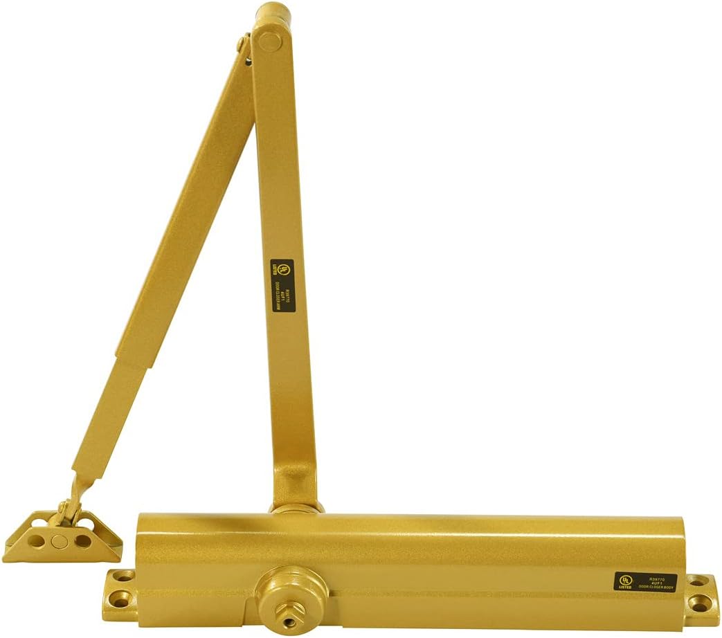 Bіg Sаlе Heavy Duty Commercial Door Closer - LYNN HDWR Model # LH8016 (Brass/Gold Finish)- Surface Mounted, Grade 1, Cast Aluminum, UL 3 Hour Fire Rated and ADA for high trafic doorways & storefronts