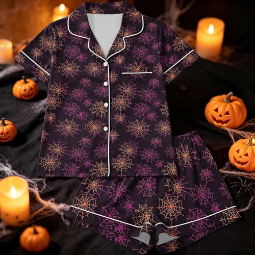 ZHIHAIHEN Halloween Pajamas Women 2 Piece Shorts 29# Multicolor Large - image 3