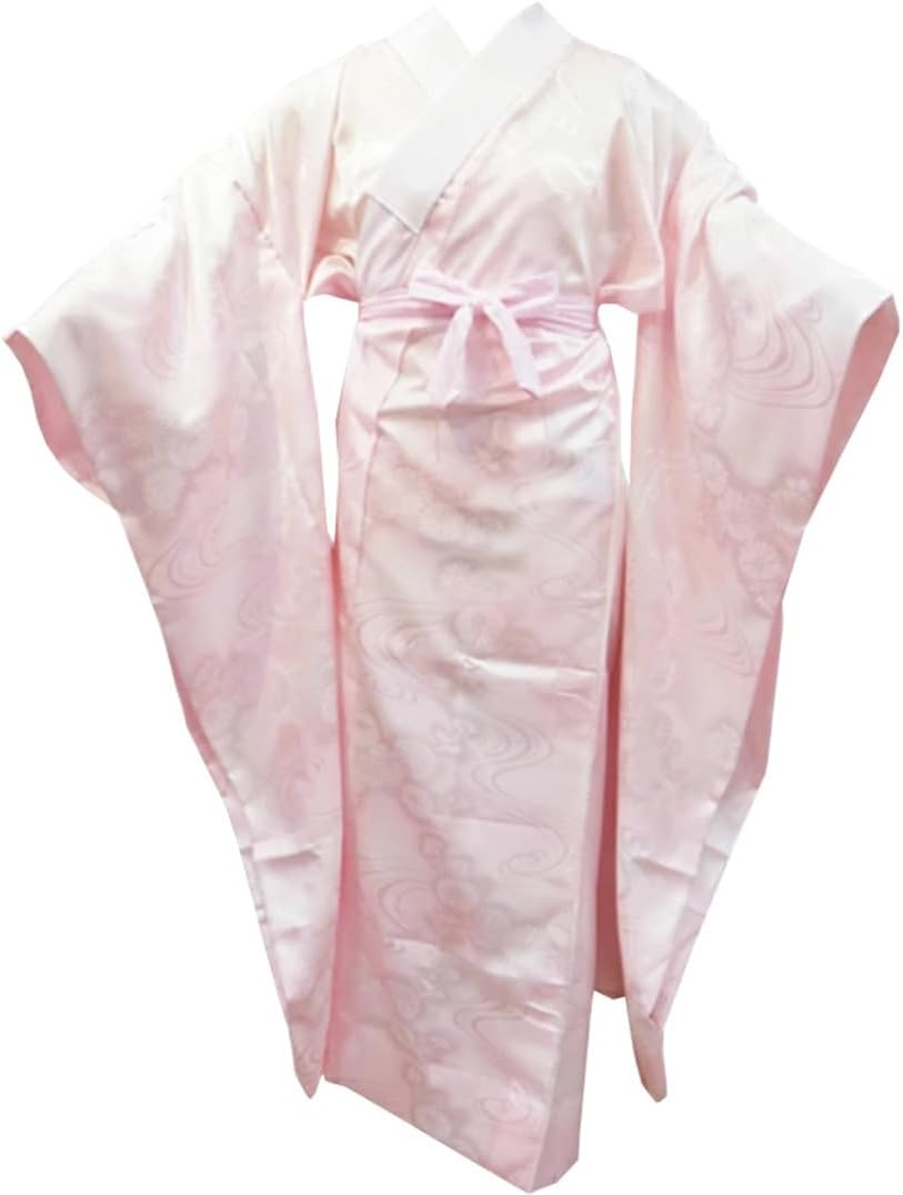 長襦袢 振袖用 正絹 半衿付き 赤 扇に枝梅柄 着物 A-1651 振袖 長襦袢