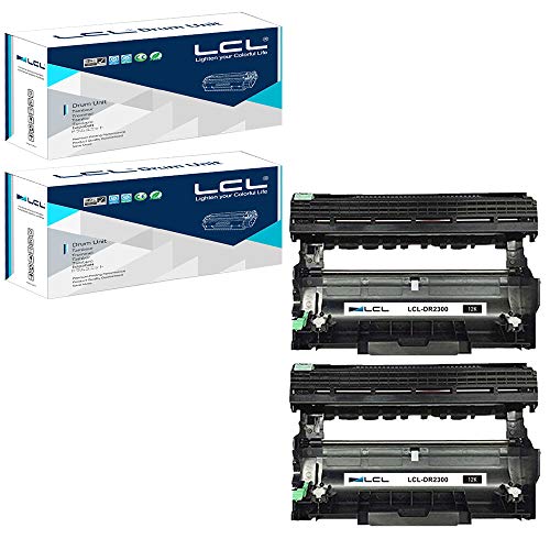 LCL Tambor Compatible DR2300 DR-2300 (2Negro) Reempalzo para Brother HL-L2340DW HL-L2320D DCP-L2540DW...