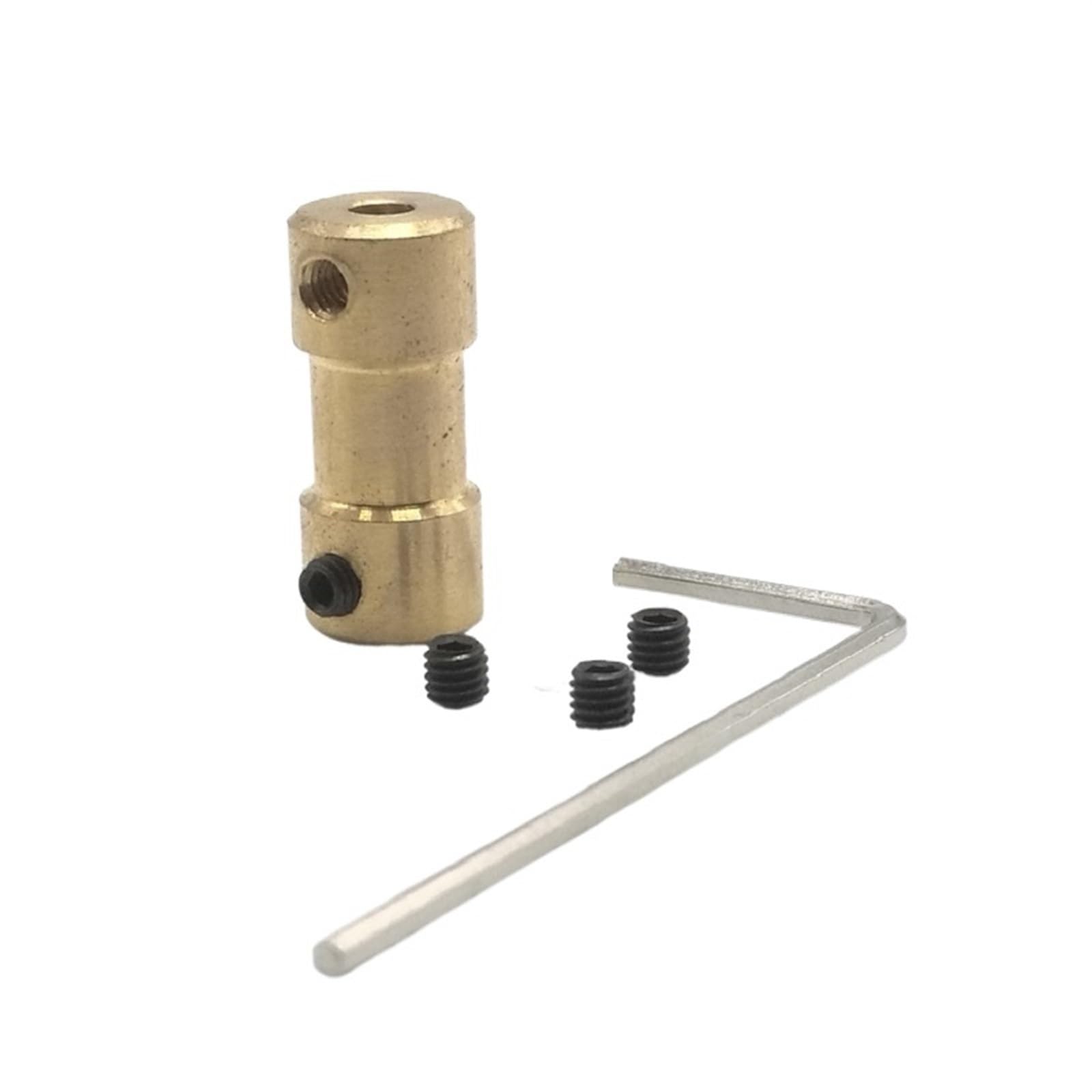 AMZBNEIDI Flexible Shaft Couplings Motor, Brass Motor Shaft Coupling Transmission Multiple Bore Sizes(3mm x 4mm)