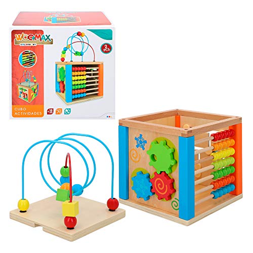 WOOMAX- Centro de actividades de madera (Color Baby 42745)