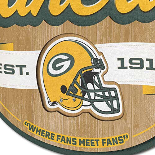 Image of YouTheFan NFL Green Bay Packers FanCave Wall Art | Ready-To-Hang, 3D Multi-Layered Construction, Floating Wall Mount Design, Great Fan Gift, Officially Licensed Artwork