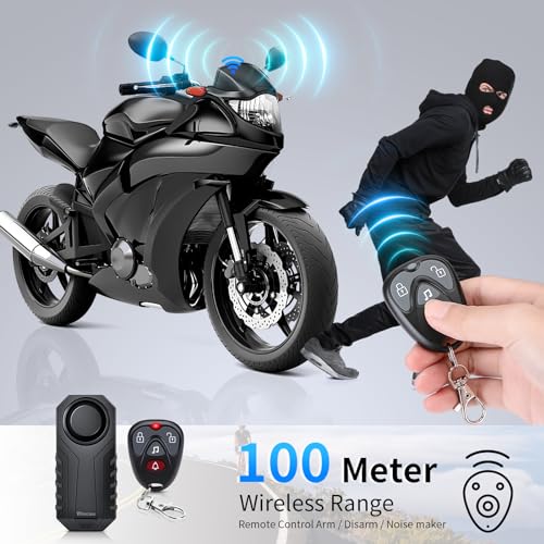 Wsdcam WSD22R01C 113Db Loud Anti Theft Vibration Sensor Alarm Systems For Electric Bike Motorcycle Golf Car Trailer Mailbox Garage Door Waterproof Home Security Bike Accessories Bike Alarm thumb #2