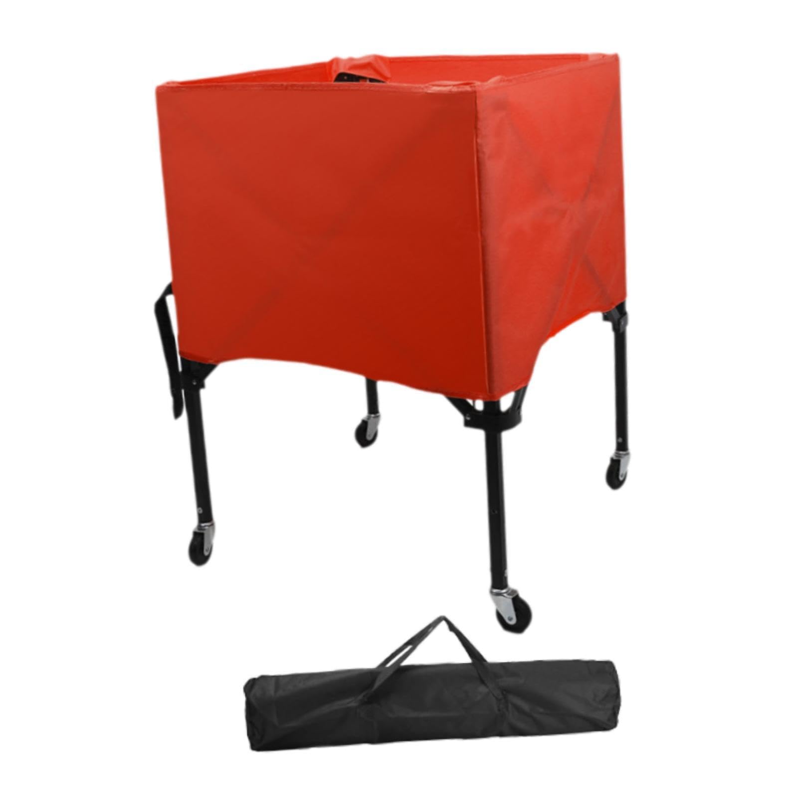 Carrello per palloni Sportivi con Borsa portaoggetti Pratico Supporto per palloni Contenitore per palloni Carrello da pallavolo con Ruote Pieghevole