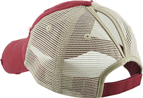 Image of Classic Plain Ponytail Messy High Bun Headwear Adjustable Cotton Trucker Mesh Glitter Hat Baseball Cap